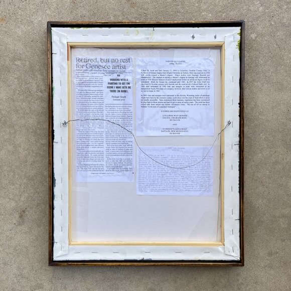 Framed Original Oil Painting on Canvas - Fox in Santa Fe New Mexico - Picture 3 of 15